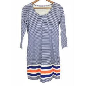 Lilly Pulitzer Beacon Women XS Preppy Coastal Nautical Beach Striped Shirt Dress